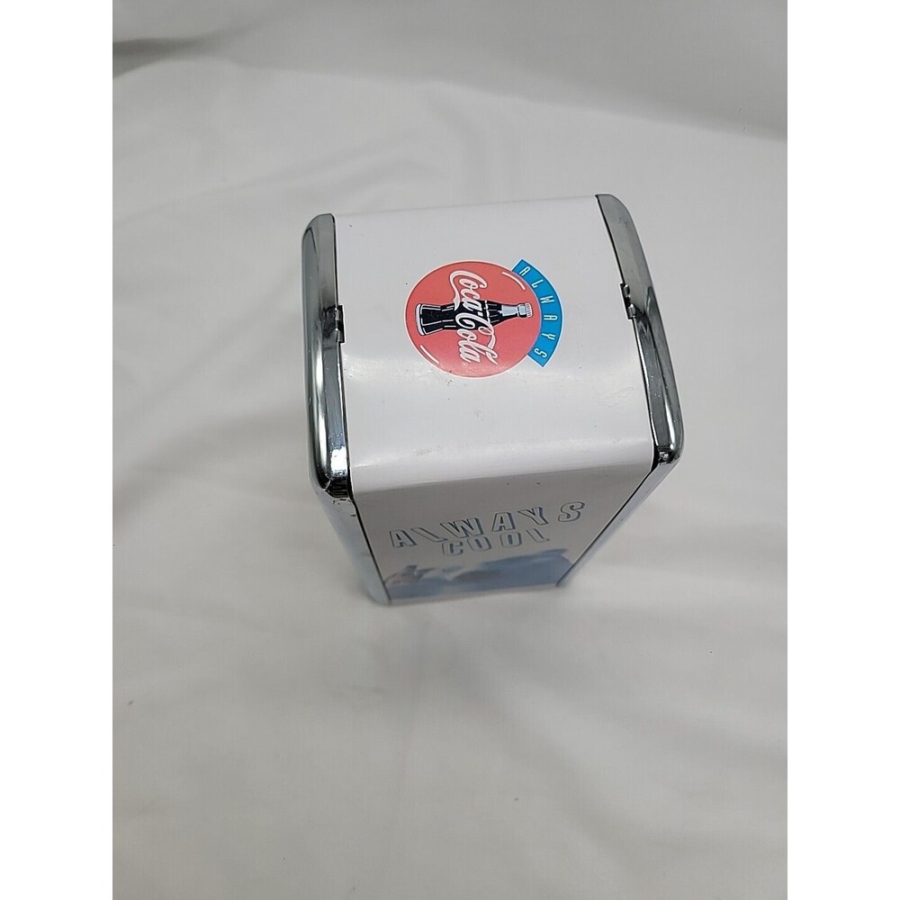 Vintage Coca Cola "Always Cool" 1994 napkin dispenser Polar Bear New But Read - Picture 2 of 16